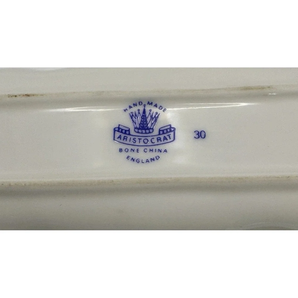 Vintage Porcelain Aristocrat China England Celery‎ Condiment Tray